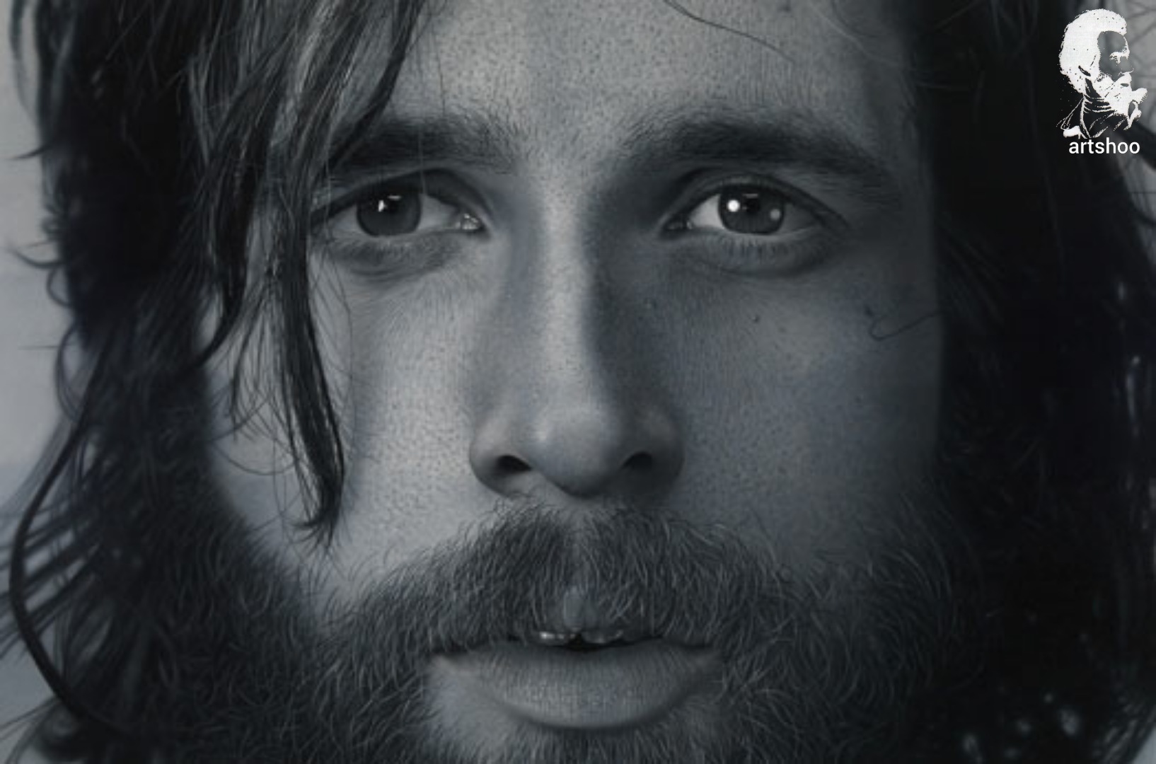 مدل پرتره سیاه قلم